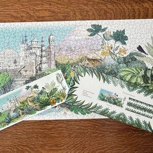 Galison Christian Lacroix Reverie Panoramic 2-Sided 1000 Piece Puzzle Complete